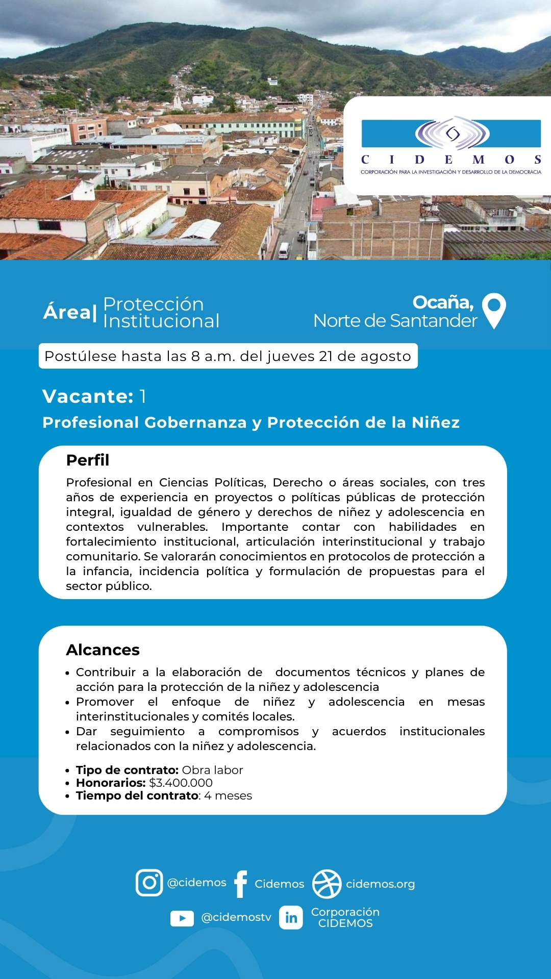 Profesional Gobernanza y Protección de la Niñez (cerrada)